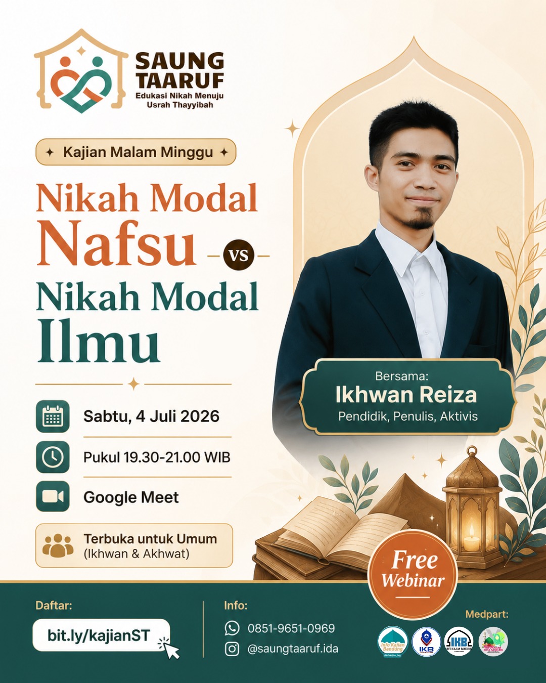 Nikah modal nafsu VS Nikah modal ilmu